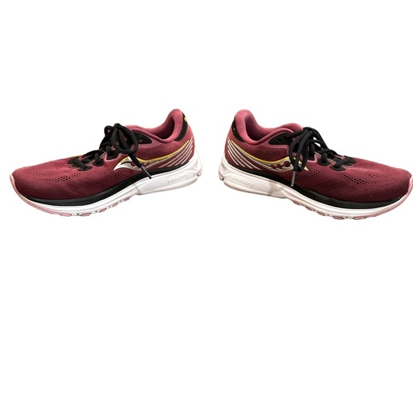 Saucony Rides‎ 14. Women’s Running Shoe. Excellent  Size 9. Maroon - Picture 3 of 6